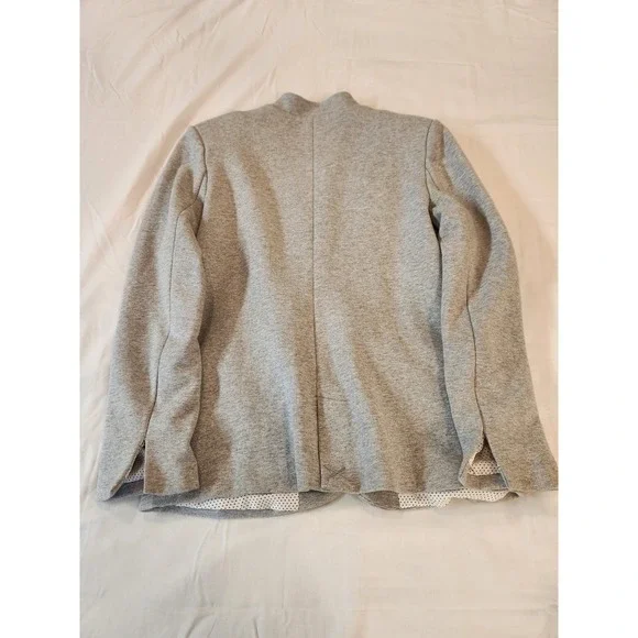 NEW Gibson Women Heather Grey Jersey Knit Blazer Size L Office Work Career Cozy - Picture 11 of 11